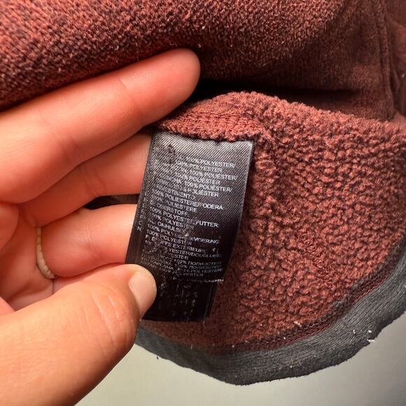 The North Face Men's Gordon Lyons Fleece Jacket Rust Red Size Medium - Picture 6 of 7